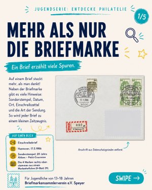 Mehr als nur die Briefmarke – was ein Brief alles erzählen kann

Eine Briefmarke kann spannend sein.
Aber manchmal erzählt der ganze Brief noch viel…