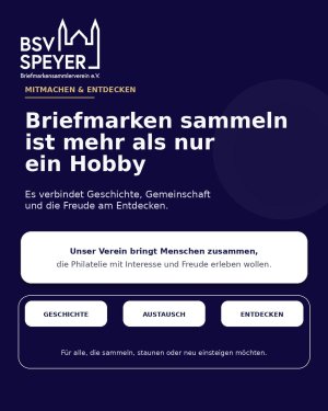 Briefmarken sammeln ist mehr als nur ein Hobby.

Es geht um Geschichte, Gemeinschaft und die Freude am Entdecken. Genau das möchten wir in unserem Ve…